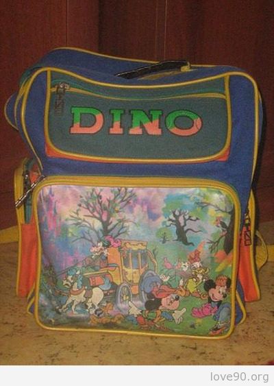 Школьный портфель 90-ых.Dino