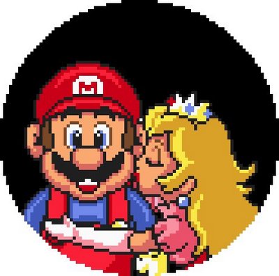 Поцелуй марио.Марио с принцессой.