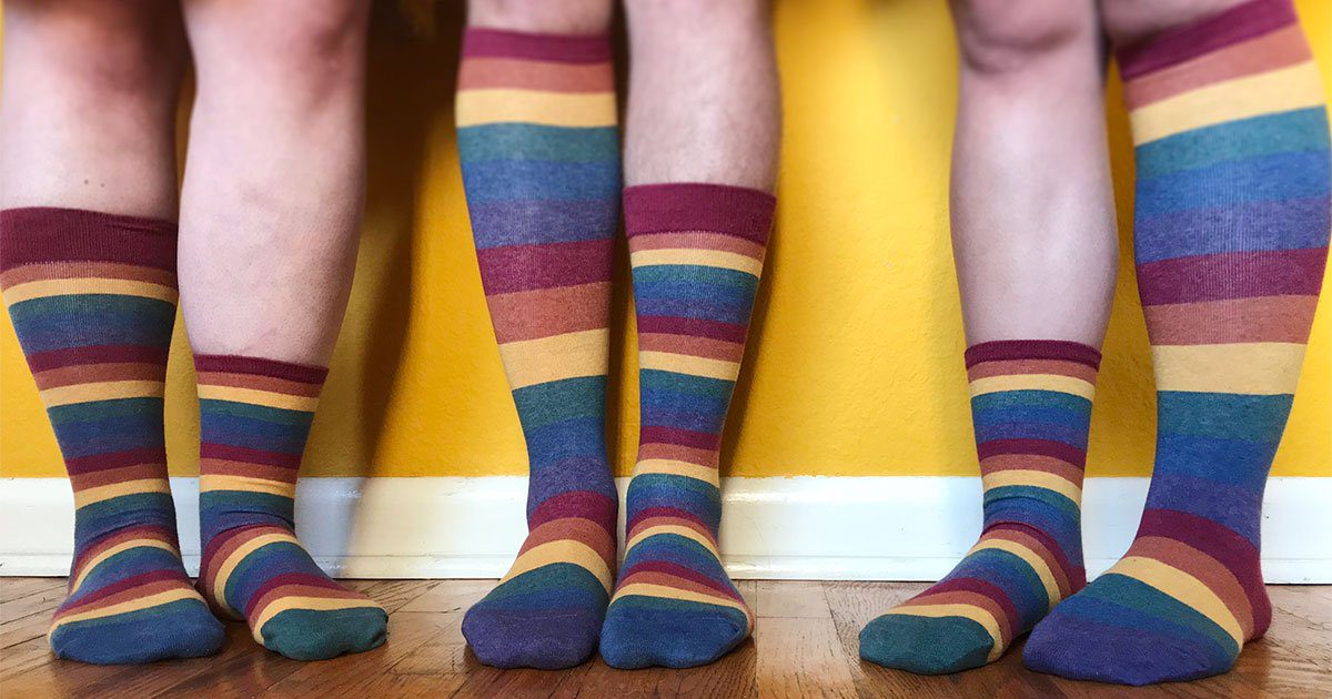 rainbow socks can women wear mens socks modsock